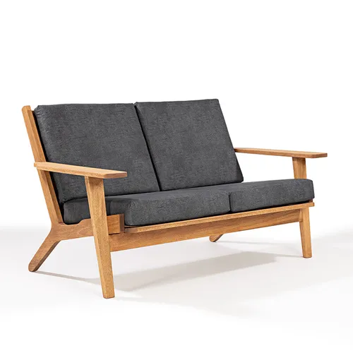 SOFA LOTUS 2 LUGARES ACQUABLOCK NEGRO 144x87x86CM JATOBA - Muebles para el exterior, Uruguay | Vinibel