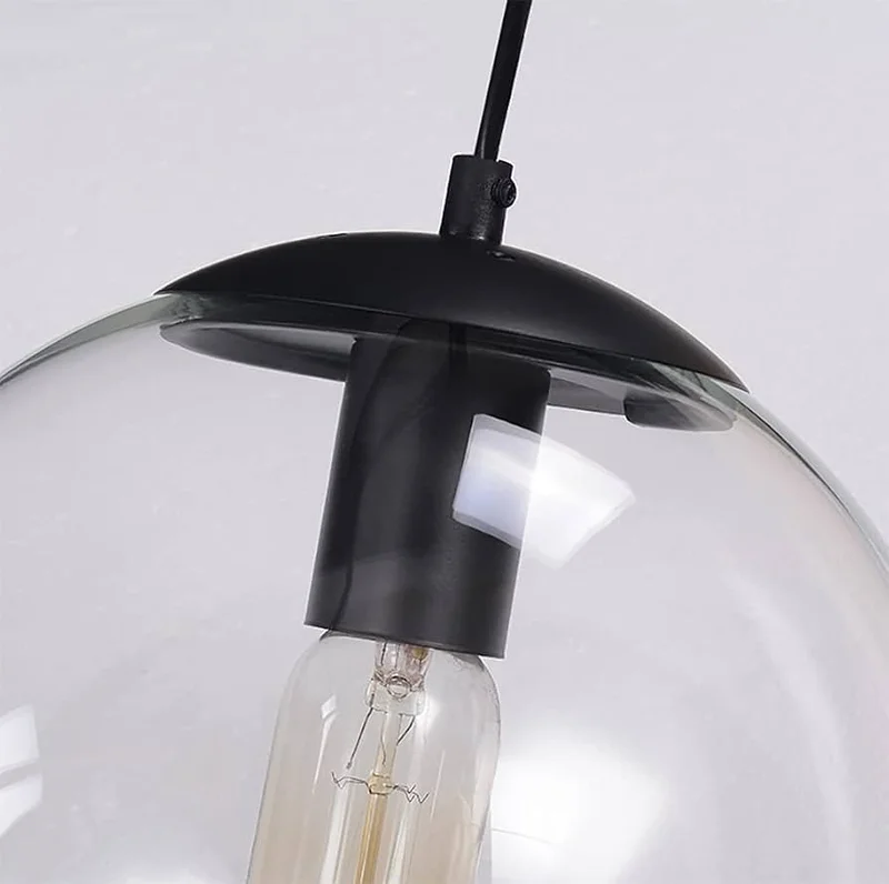 C413 - Transparente en Negro - Lámparas colgantes, Uruguay | Unik, vista 3