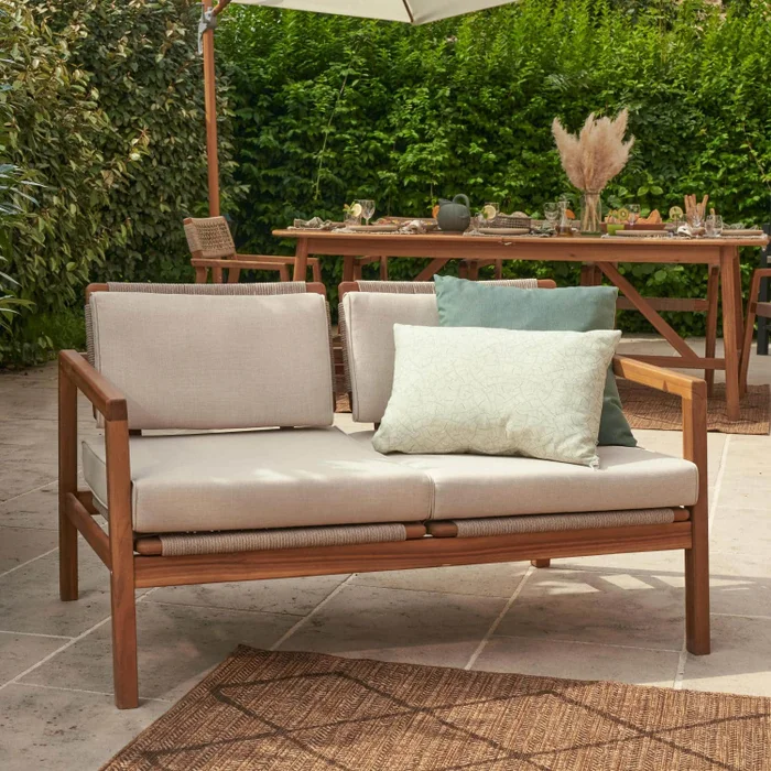 Sofá 2 puestos Oasis en Beige - Muebles para el exterior, Uruguay | Naterial Uruguay