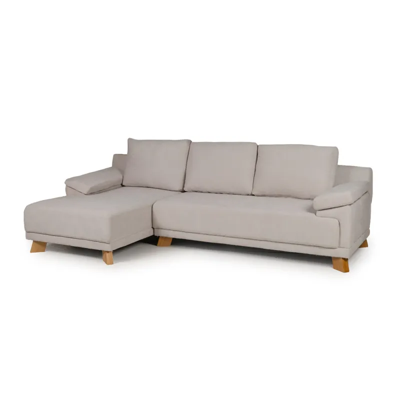 Rinconera Adalia - Tela Microfibra - Chaise izquierdo - 9248 (Beige) en Beige - Sillones y sofás, Uruguay | NYR