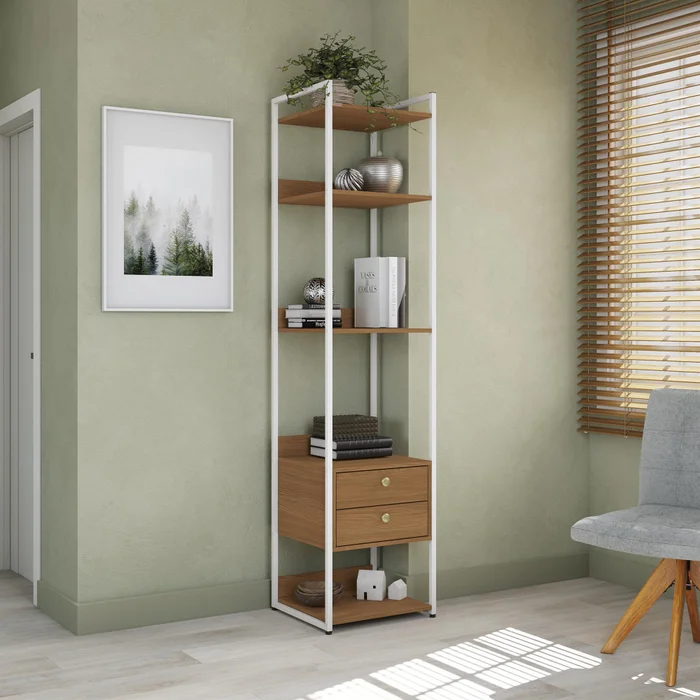 Closet Abierto Modular P50 - Linea Industrial en Madera natural - Roperos y placares, Uruguay | Balton