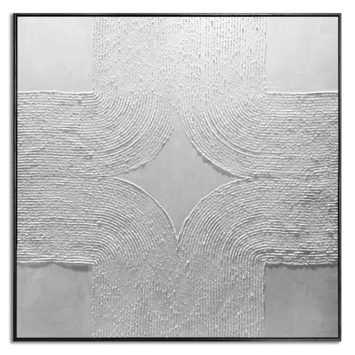CUADRO CANVAS 80x80cm MARCO INTERSECCIÓN en Gris - Decoración de pared, Uruguay | Decohogar, vista 2