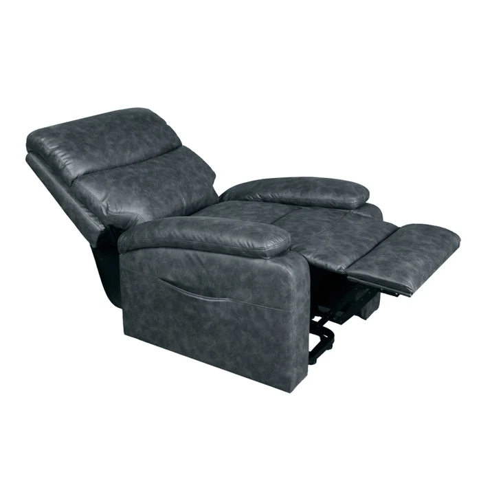 Recliner C/lift 1 Cuerpo Tela Gris Dublin Grafito en Gris - Sillones y sofás, Uruguay | Divino, vista 3