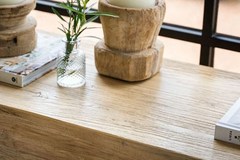 MESA DE ARRIMO / CONSOLA TAURET - 1.80 MTS en Madera natural - Bibliotecas, Uruguay | La Iberica, vista 12