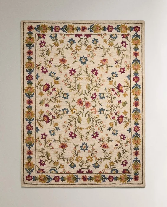 ALFOMBRA LANA ESTAMPADO FLORAL - Alfombras, Uruguay | Zara Home, vista 3