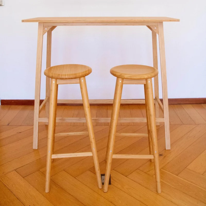Desayunador Odda (incluye 2 banquetas) en Madera natural - Muebles, Uruguay | Uruguay Bamboo, vista 4