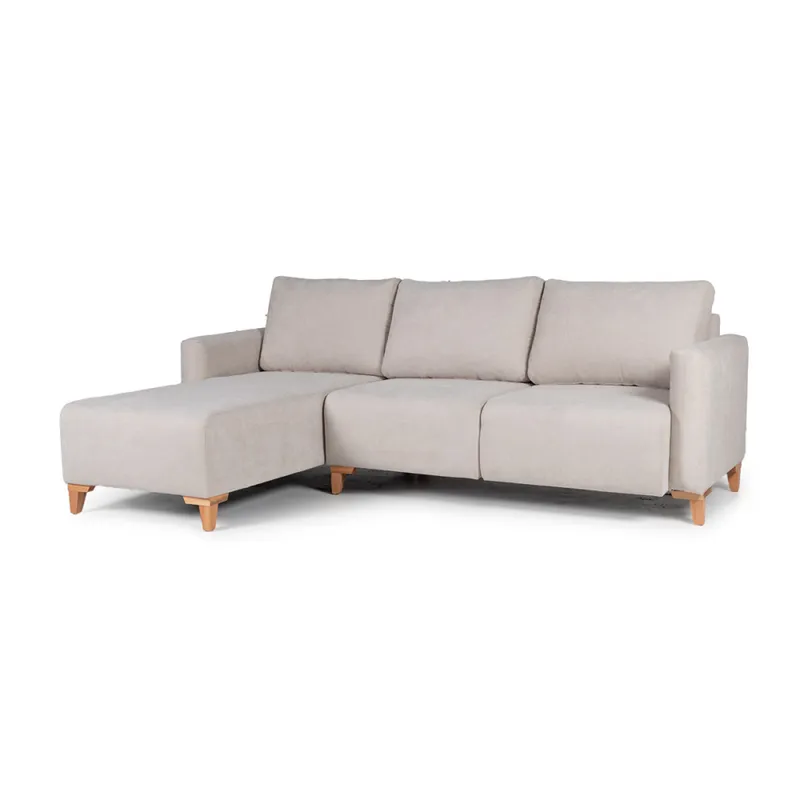 Rinconera Cuarzo - Tela Microfibra - Chaise izquierdo - TC 1010 (Beige) en Beige - Sillones y sofás, Uruguay | NYR