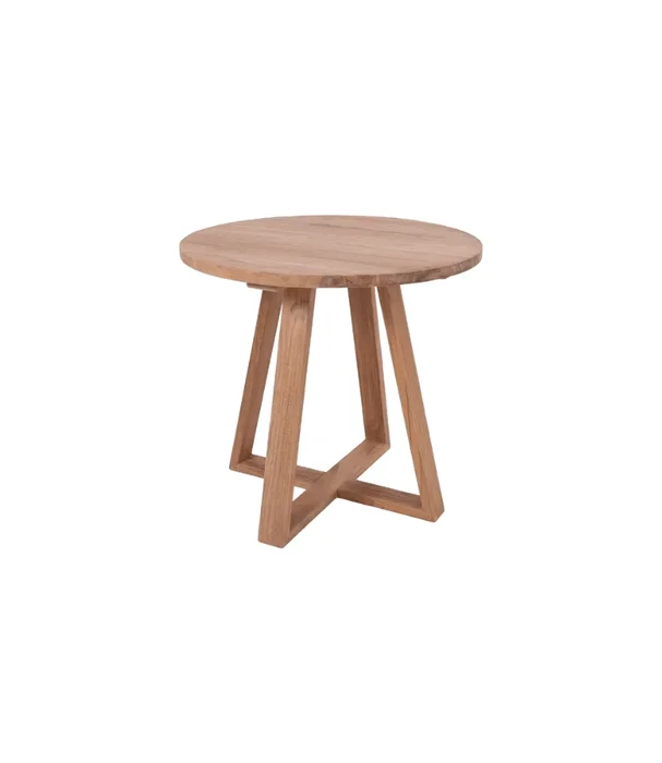 MESA COMEDOR LIDIA REDONDA TEKA NAT en Madera natural - Mesas de comedor, Uruguay | Más Infinito Casa