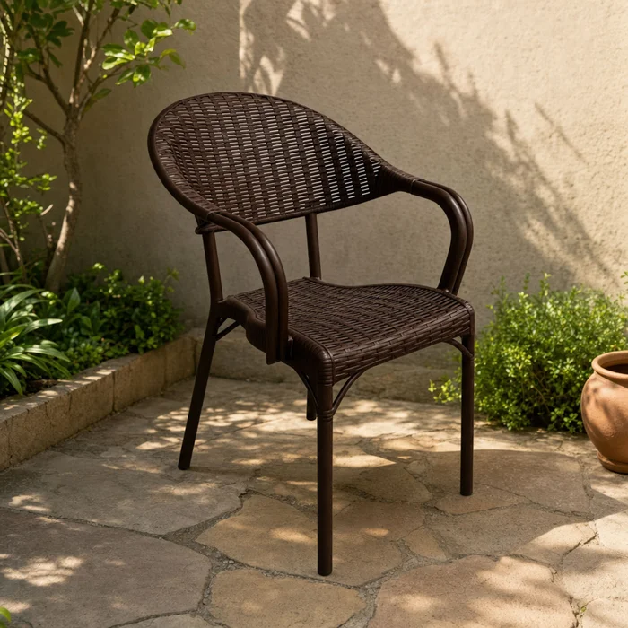 Butaca Polipropileno Marron Tulum en Marrón - Muebles para el exterior, Uruguay | Divino