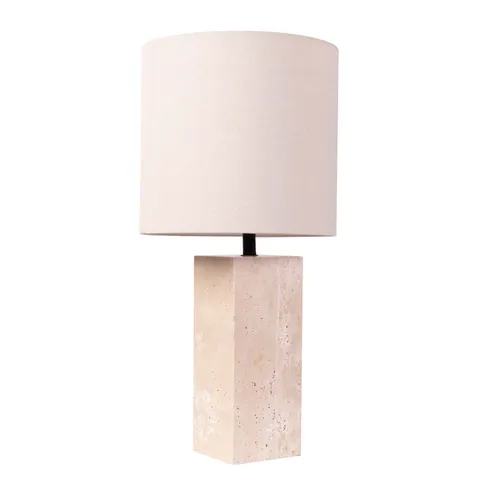 Lampara de mesa Marmol Natural/beige Ml234613 en Beige - Lámparas de mesa, Uruguay | Le Blanc