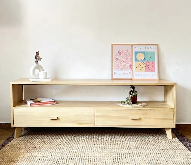 Rack con estante y dos cajones - Muebles, Uruguay | Decoramuss