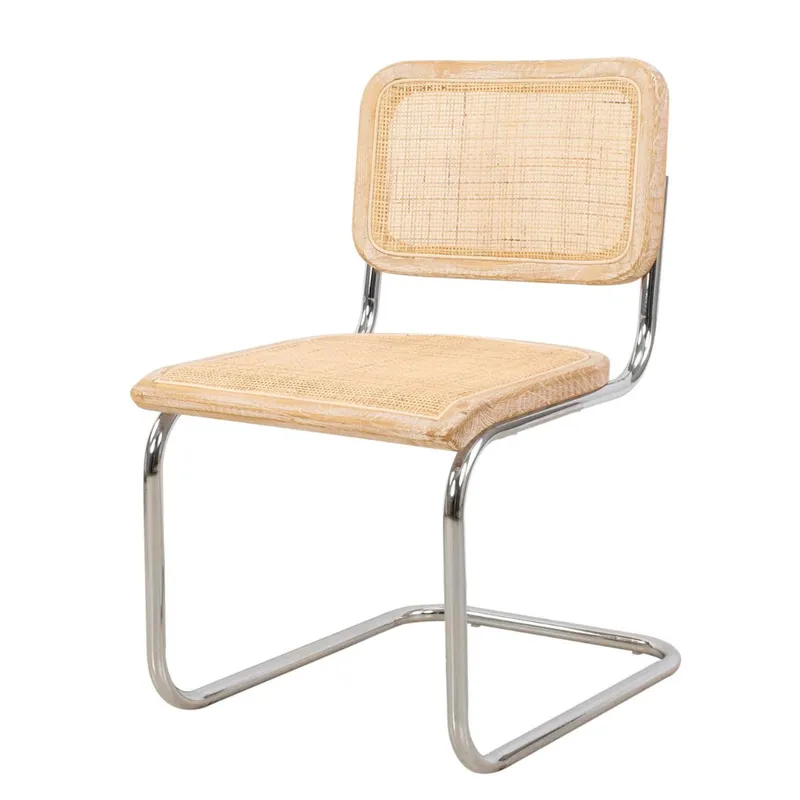 Silla Comedor Bauhaus Madera Natural Y Rattan en Madera natural - Sillas, Uruguay | Berna home
