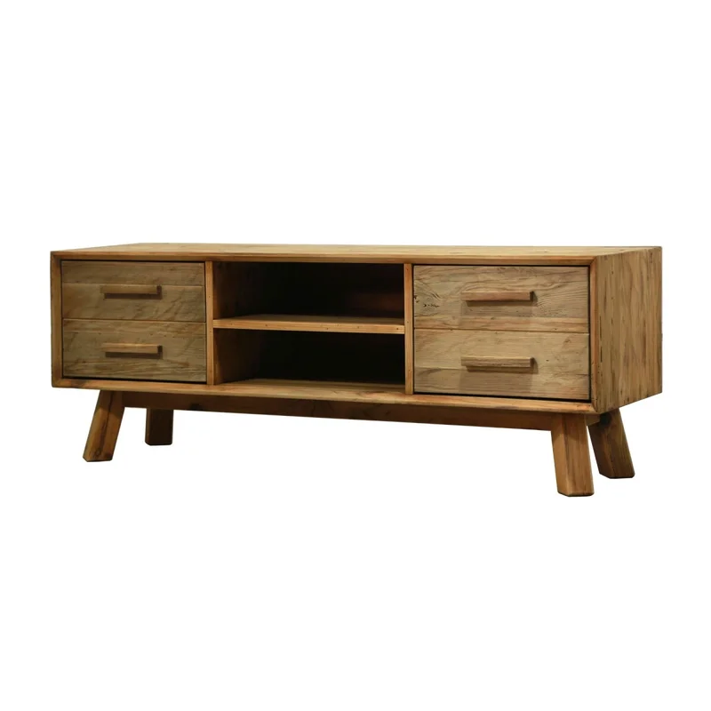 Rack De Tv Linea Rimini en Madera natural - Muebles para TV, Uruguay | La Cueva Muebles, vista 3