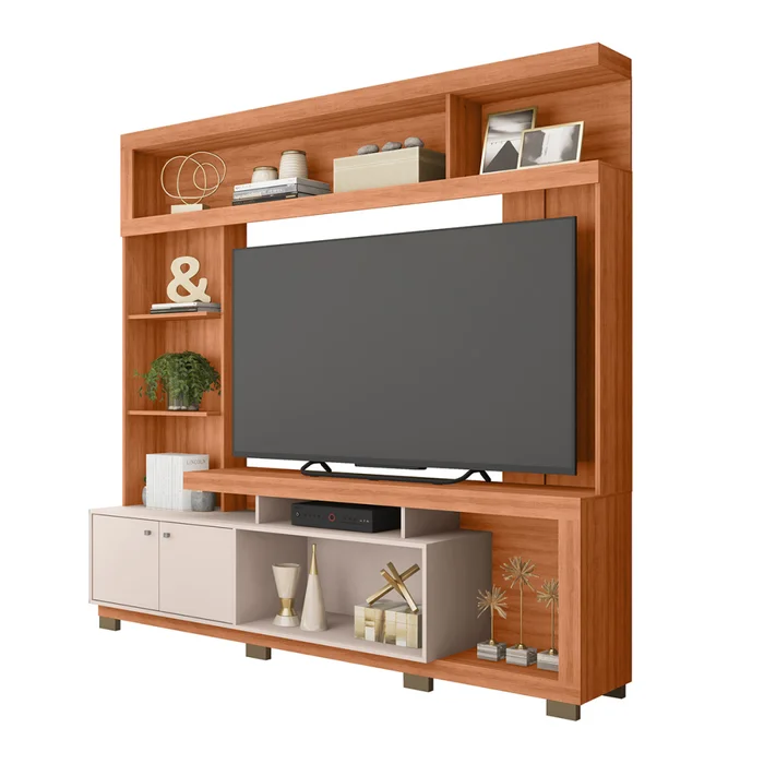 Rack Formosa 2.1 Color Freijo/off White en Madera natural - Muebles para TV, Uruguay | Castro
