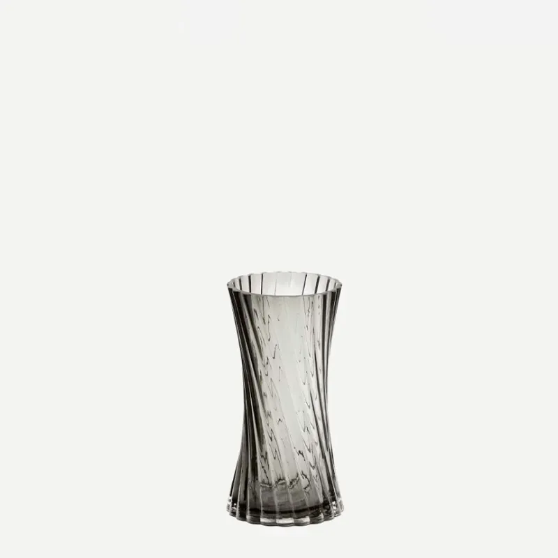 Jarrón Arep de vidrio gris - 22,5 cm en Gris - Jarrones, Uruguay | Kavehome