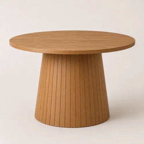 Mesa de comedor listones redonda - Mesas de living, Uruguay | FMB