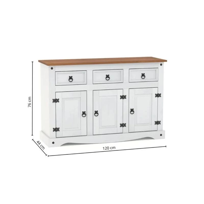 Promo Rack de Tv + Aparador Linea Naturale - Blanco/Roble en Multicolor - Muebles para TV, Uruguay | La Cueva Muebles, vista 3