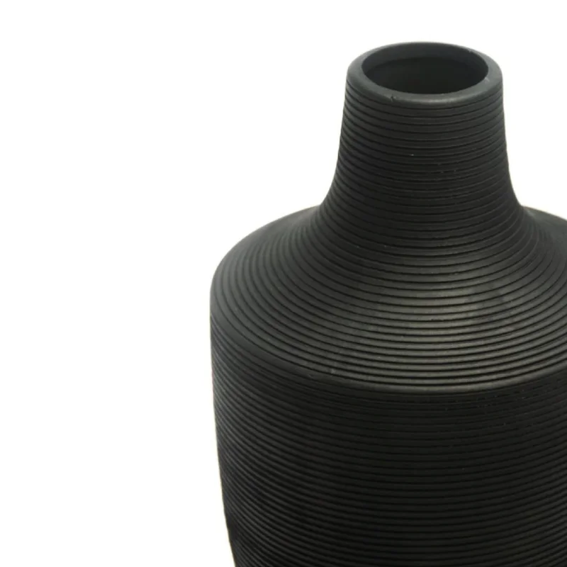 FLORERO CERAMICA D14x31CM BLANCO/NEGRO MATE en Blanco - Jarrones, Uruguay | Koz, vista 3