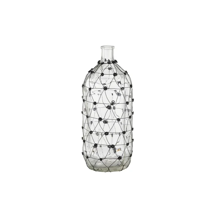 FLORERO FORMA BOTELLA C/RED18x18x46CM - Jarrones, Uruguay | Koz