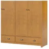 Ropero 4 puertas 2 cajones - Color Madera - Línea Colonial en Madera natural - Roperos y placares, Uruguay | Ecowood, vista 4 de 8