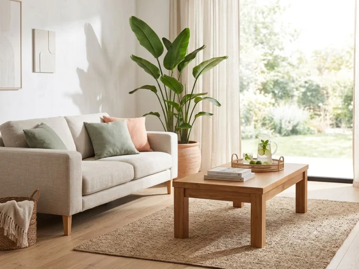Mesa Rectangular AMBAY en Madera natural - Mesas de living, Uruguay | Finkel, vista 3