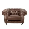 Butaca 1 Cuerpo Cuero-100-natural Marron New Chesterfield Choc. en Marrón - Sillones y sofás, Uruguay | Divino, vista 3 de 7