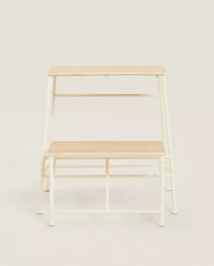 TABURETE ESCALERA MADERA DOS PELDAÑOS - Aparadores y recibidores, Uruguay | Zara Home, vista 2