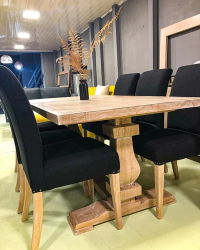 Juego Comedor Madera Ozark Doble Pie Central 6 Sillas Vestir A Eleccion en A Eleccion - Mesas de comedor, Uruguay | Ozark Home, vista 6