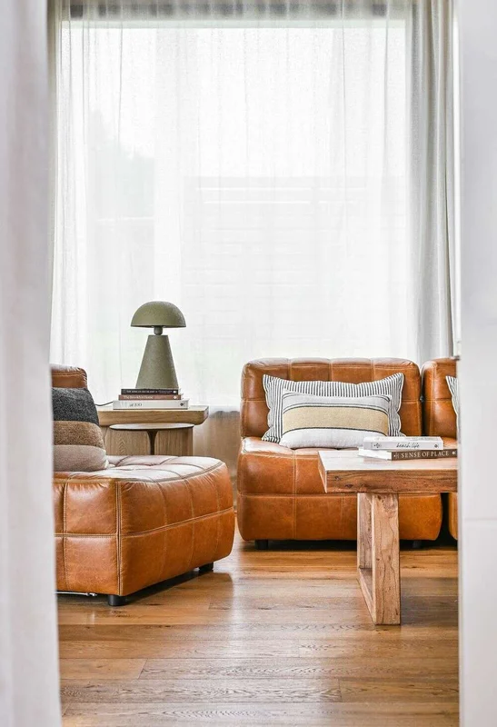 BUTACA COLUMBIA - CUERO ITALIANO CARAMELO en Marrón - Sillones y sofás, Uruguay | La Iberica, vista 14