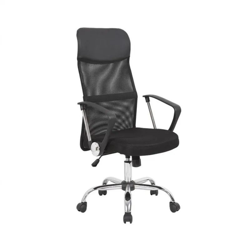 Silla De Escritorio - Ergonómica Respaldo Alto - Apoyacabeza en Negro - Sillas de escritorio, Uruguay | Rústico Hogar