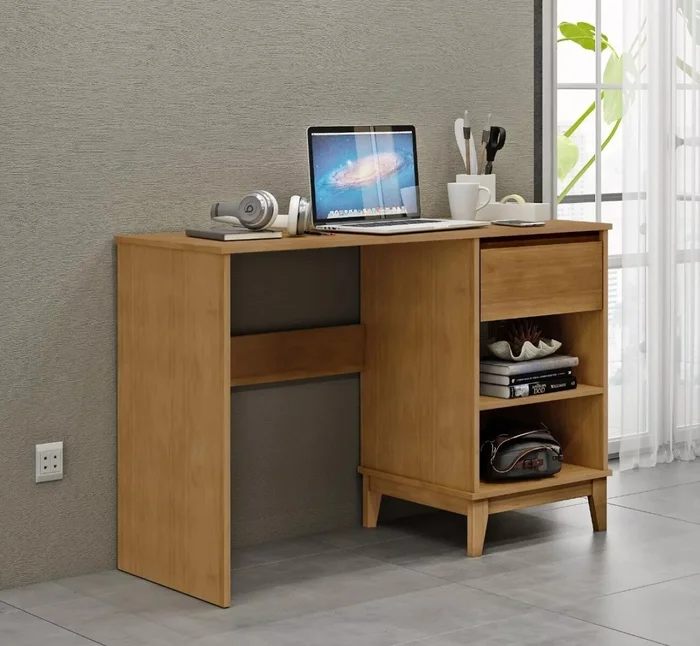 Escritorio 1 Cajon en Madera natural - Escritorios y sillas de escritorio, Uruguay | Rústico Hogar, vista 2