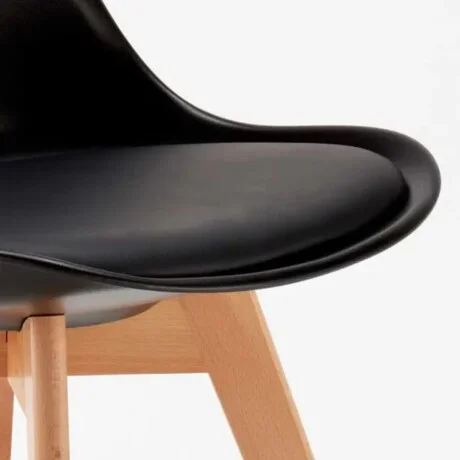 Silla Eames Tapizada - Negro en Negro - Sillas, Uruguay | La Cueva Muebles, vista 9