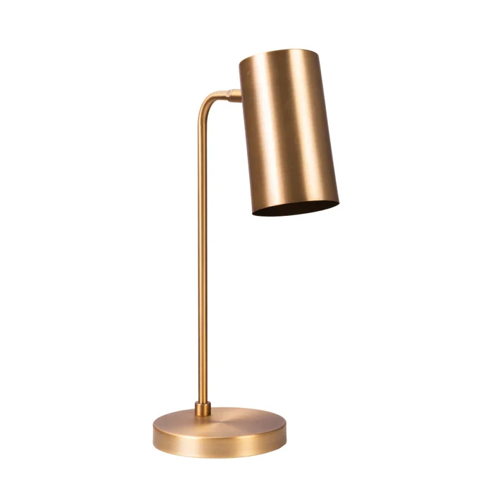 Lampara De Mesa Amarillo Metal Ml231332 en Amarillo - Lámparas de mesa, Uruguay | Divino