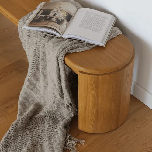 THROW RUSTICO 130X170 BLANCO VINTAGE en Gris - Textiles, Uruguay | Masinfinito Casa