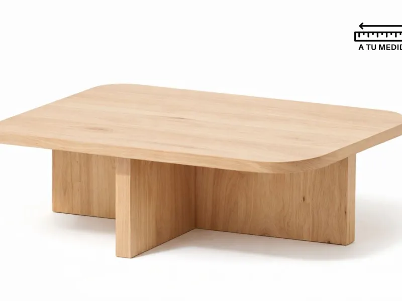 Mesa de Living AMBAY Curva en Madera natural - Mesas de living, Uruguay | Finkel