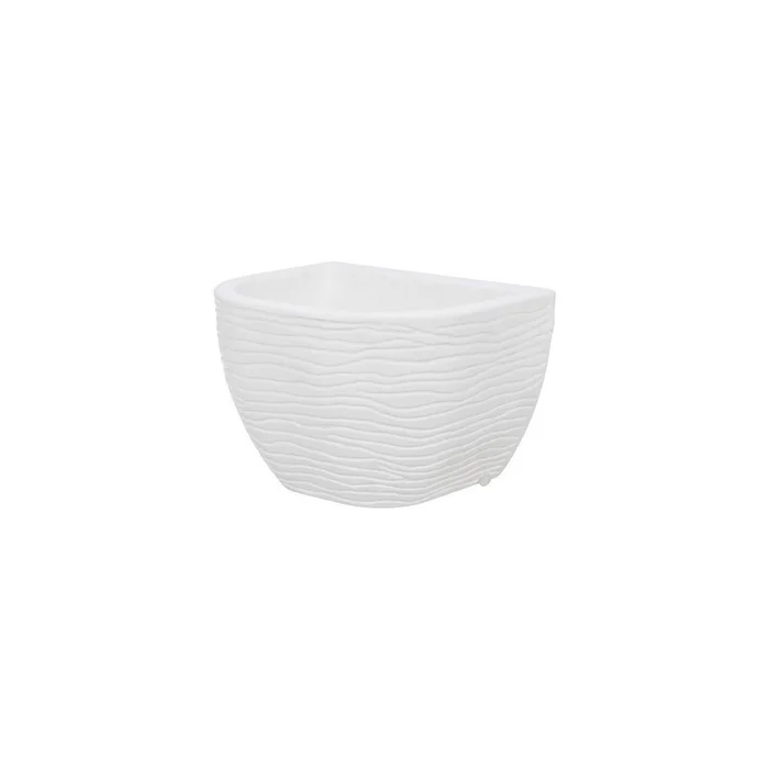 MACETA PARA PARED 21X17CM SISAL BLANCA en Blanco - Macetas, Uruguay | Decohogar, vista 2
