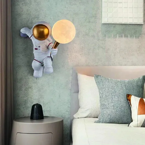 Luminaria lampara de pared astronauta en Blanco - Iluminación, Uruguay | Decotech