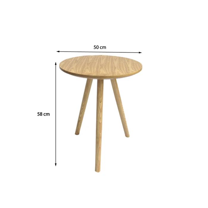Mesa auxiliar Mid Century - Natural en Madera natural - Mesas de living, Uruguay | Walnut, vista 4