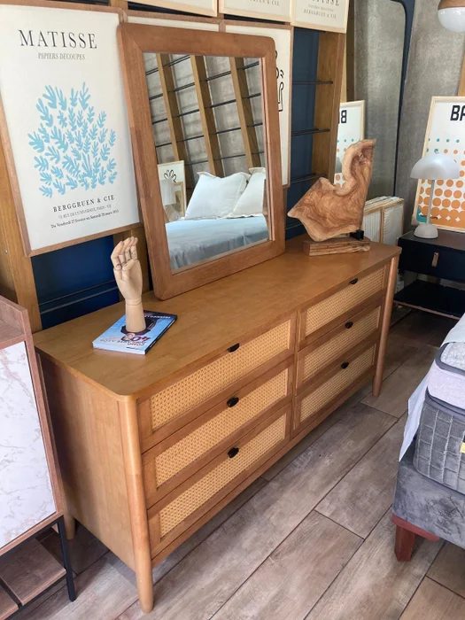 Espejo de Madera de Gomero - 70 x 80 cm en Madera natural - Espejos, Uruguay | Berna Home, vista 4