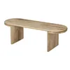Mesa Ratona Madera-de-mango Natural-beige Oval Natural en Beige - Mesas de living, Uruguay | Divino, vista 2 de 4