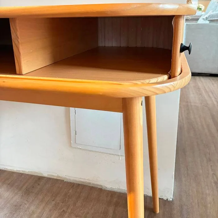 Escritorio Jani con Rolltop - Madera Maciza en Madera natural - Escritorios, Uruguay | Balton, vista 4