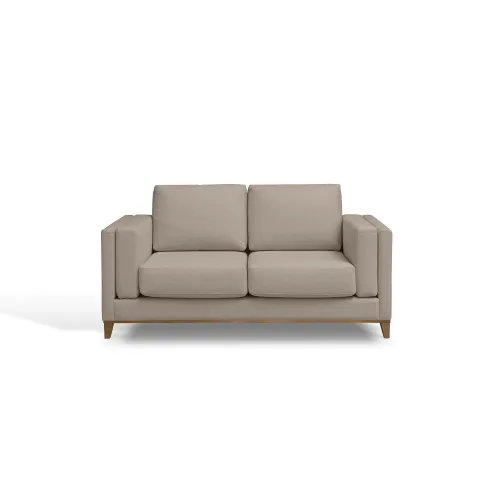 Sillón 2 Cuerpos Tela-premium Natural-beige Luxor Premium Easy Clean Beige en Beige - Sillones y sofás, Uruguay | Divino