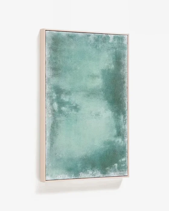 Cuadro abstracto Selnar - verde 60 x 90 cm en Amarillo - Decoración de pared, Uruguay | Kavehome