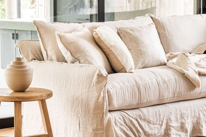 SILLON ALMA XL LINO CRUDO - 2.80 MTS en Blanco - Sillones y sofás, Uruguay | La Iberica, vista 2