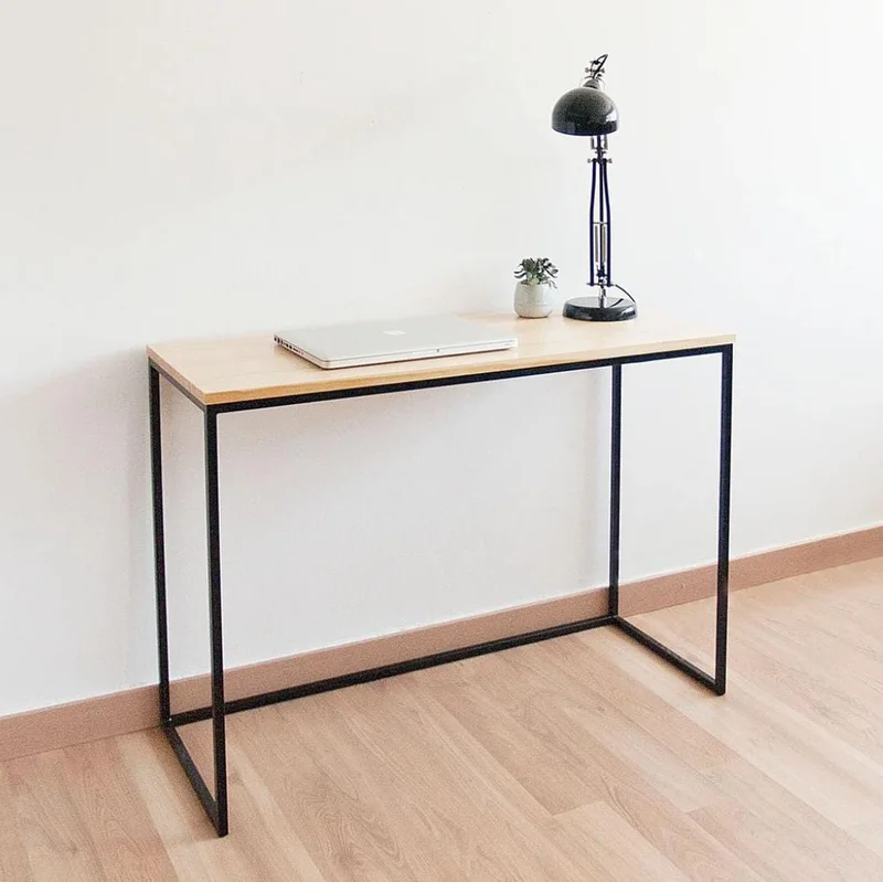 Escritorio Desk Hierro Y Madera en Madera natural - Escritorios, Uruguay | Tree House Deco, vista 4