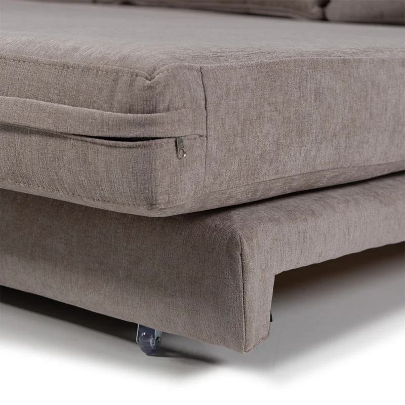 Sofá Cama Niki - Tela Microfibra - 10287 (Tostado) en Marrón - Sillones y sofás, Uruguay | Nyr, vista 5