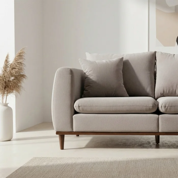 Sofá Vicenzo - Tela Microfibra - 2 cuerpos - FX4-11 (Tostado) en Beige - Sillones y sofás, Uruguay | NYR, vista 3