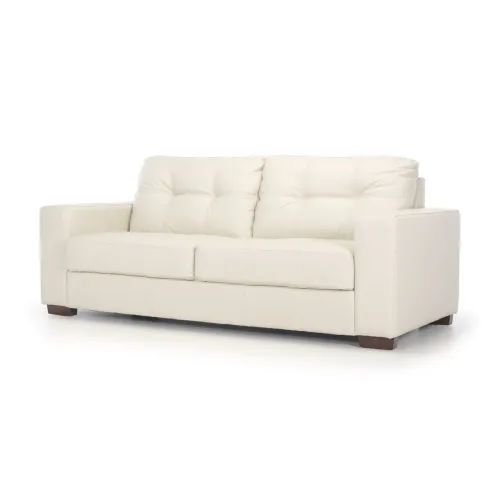 Sofá Fargo - Cuero Básico - 3 cuerpos - 509 (Off White) en Blanco - Sillones y sofás, Uruguay | NYR