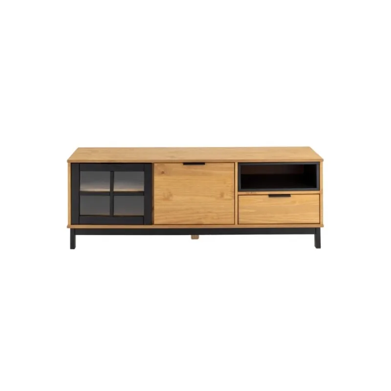 Rack De Tv - Madera Maciza -linea Denise (decor012) en Multicolor - Muebles para TV, Uruguay | Albanés