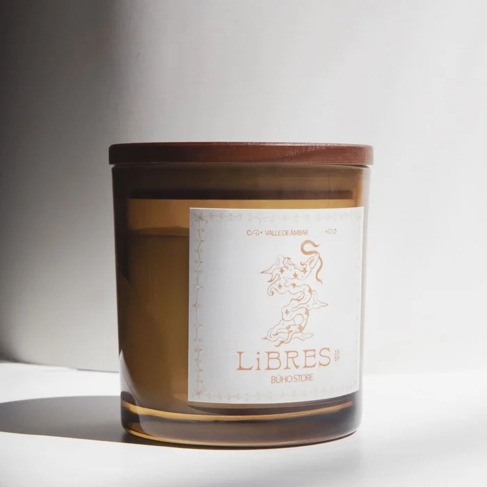 Vela aromática Valle de Ambar 170g en Marrón - Velas y Portavelas, Uruguay | Buho Store